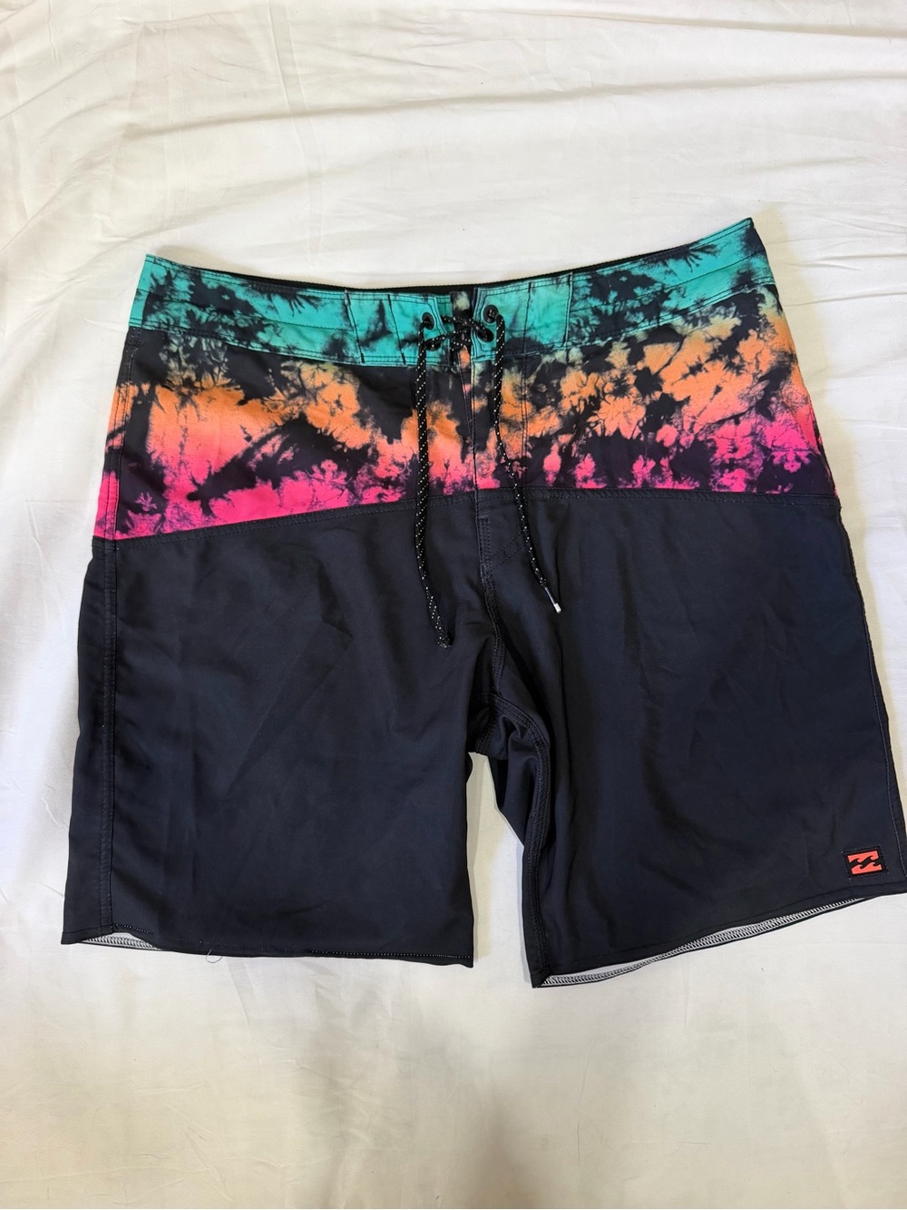Billabong Mens Board Shorts Swim Trunks Tye Dye Splatter Surf Size 31